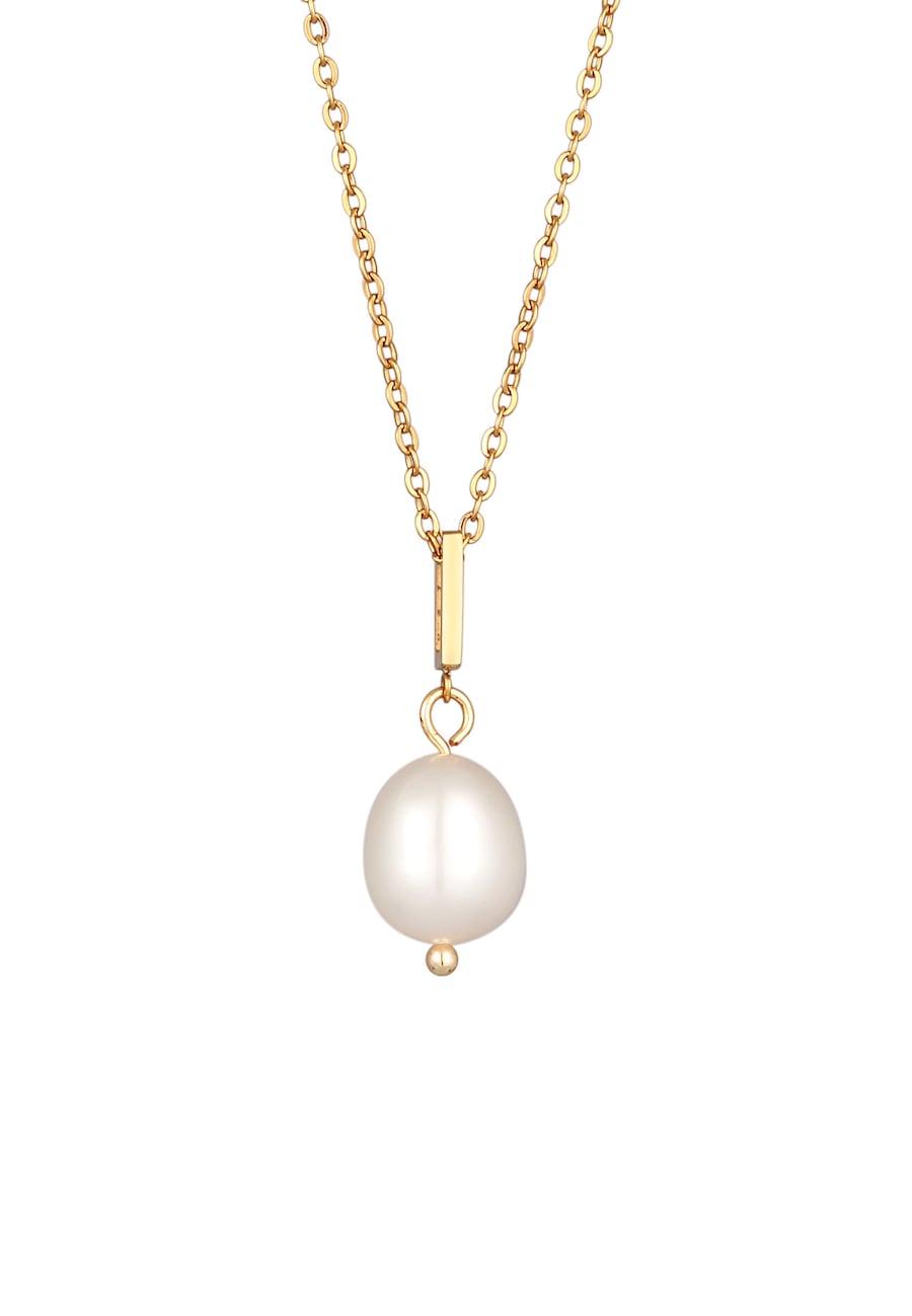 Elli Halskette Glasperle Messing Elegant goldfarben Damen