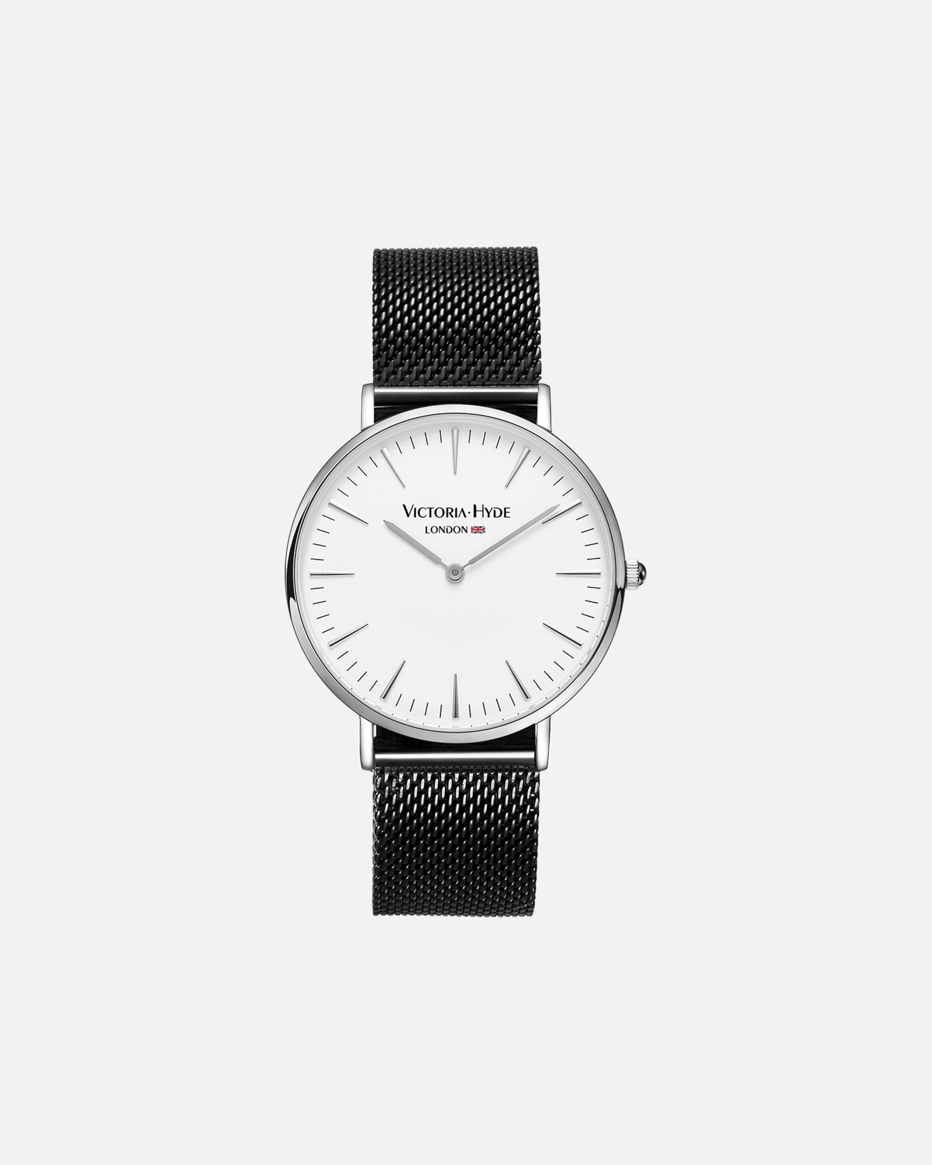 Uhr für Männlich Victoria Hyde London Metropolitan Modern Schwarz Weiß