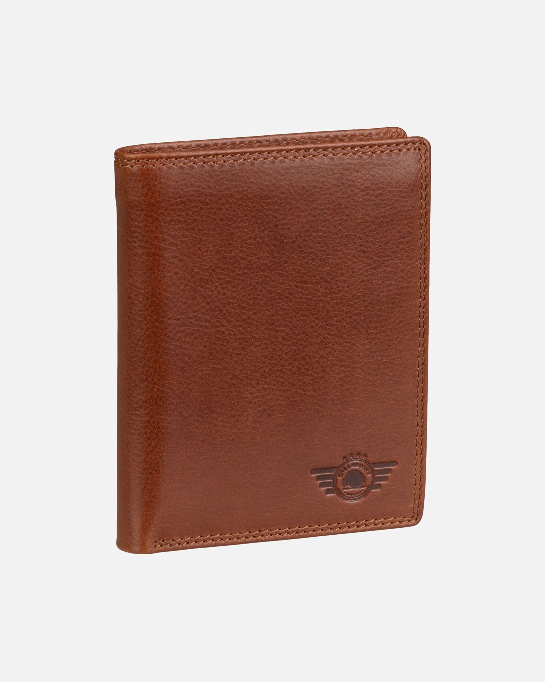 Portemonnaie für Unisex Greenburry Geldbörse Waxy Vintage Kombibörse 2Tlg. RFID Tobacco Nut