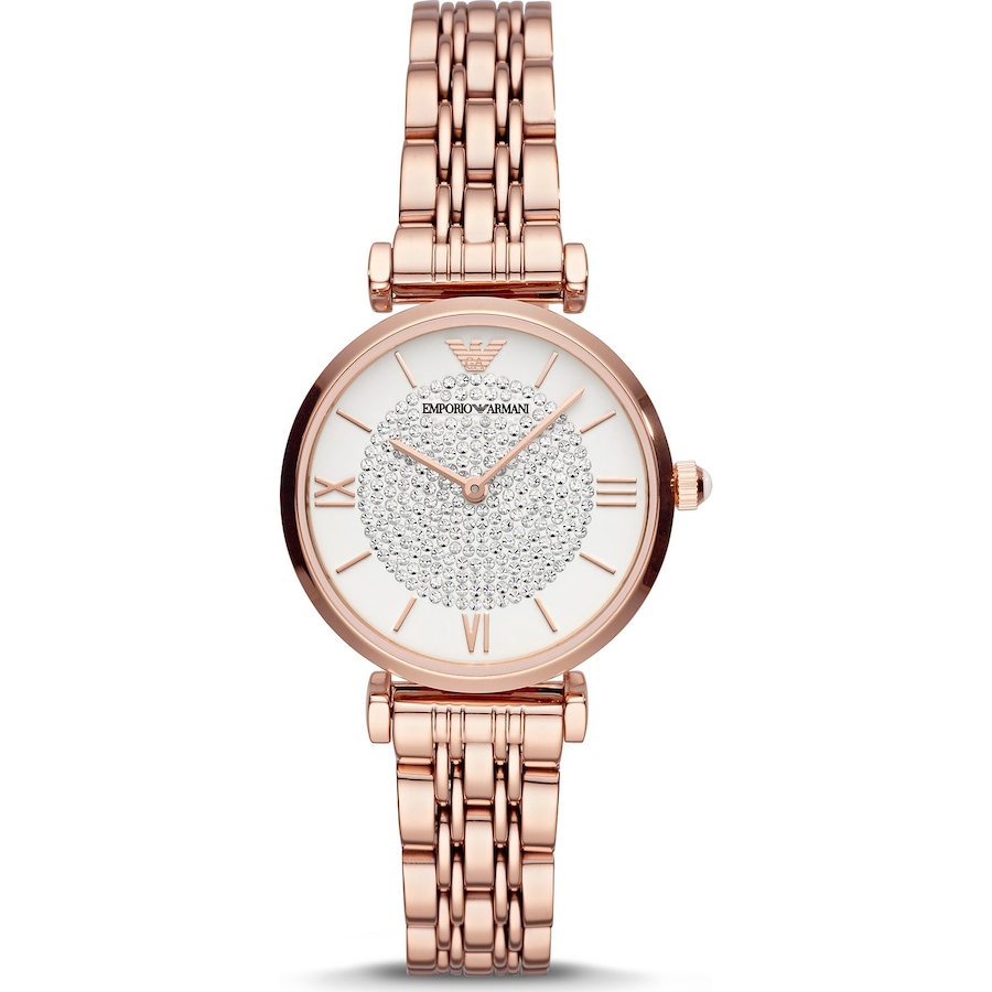 Emporio Armani Damenuhr Edelstahl roségold Damen