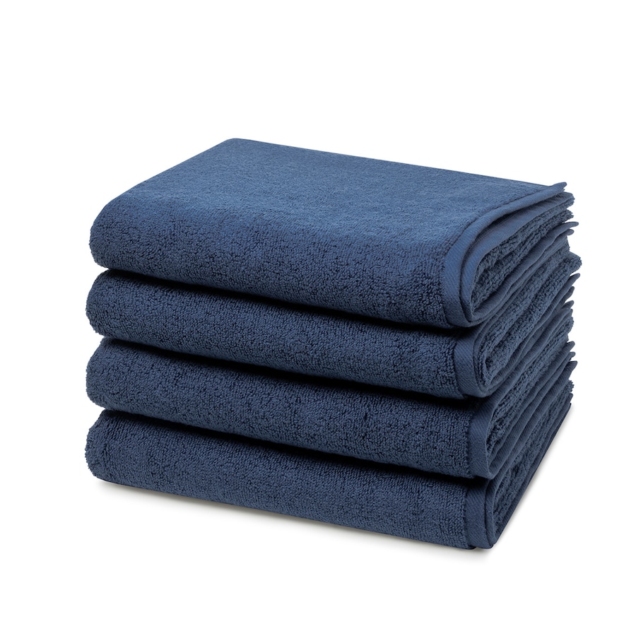 ROSS Sensual Skin 4er Set Handtuch Nachtblau Schwarz