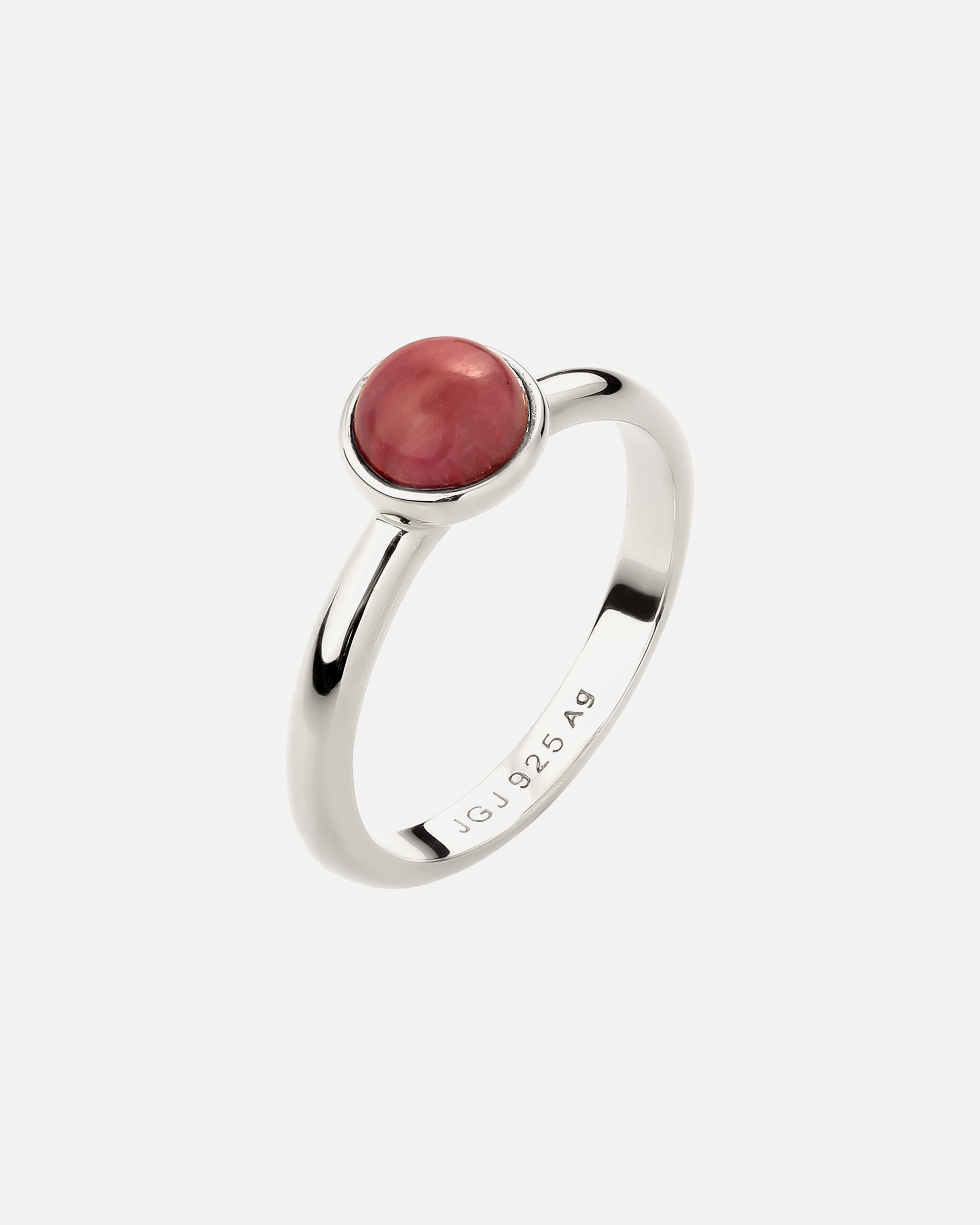 Ring für Weiblich Elli Edelstein Achat Rot 925 Sterling Silber 56