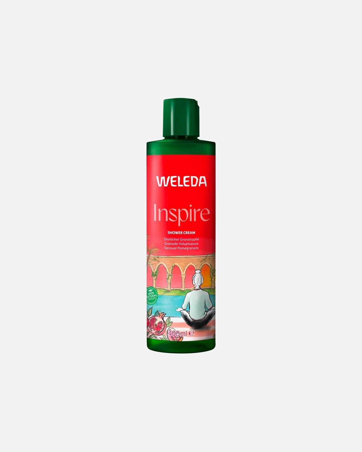 Duschgel für Unisex Weleda Granatapfel Inspire Schönheitsdusche 400 ml