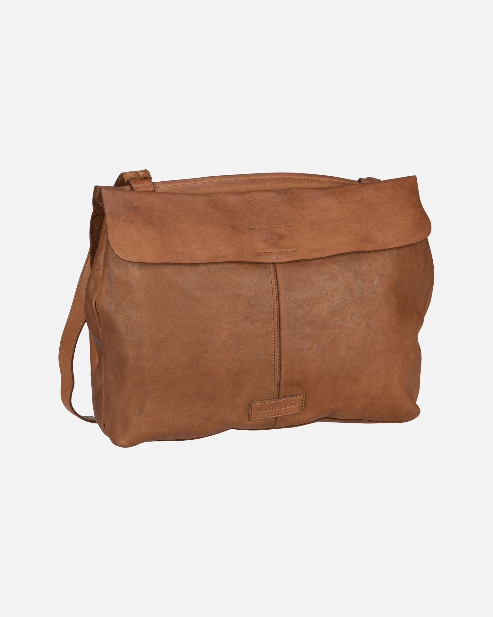 Umhängetasche für Weiblich Harold's Umhängetasche Submarine Shoulderbag flap L Cognac