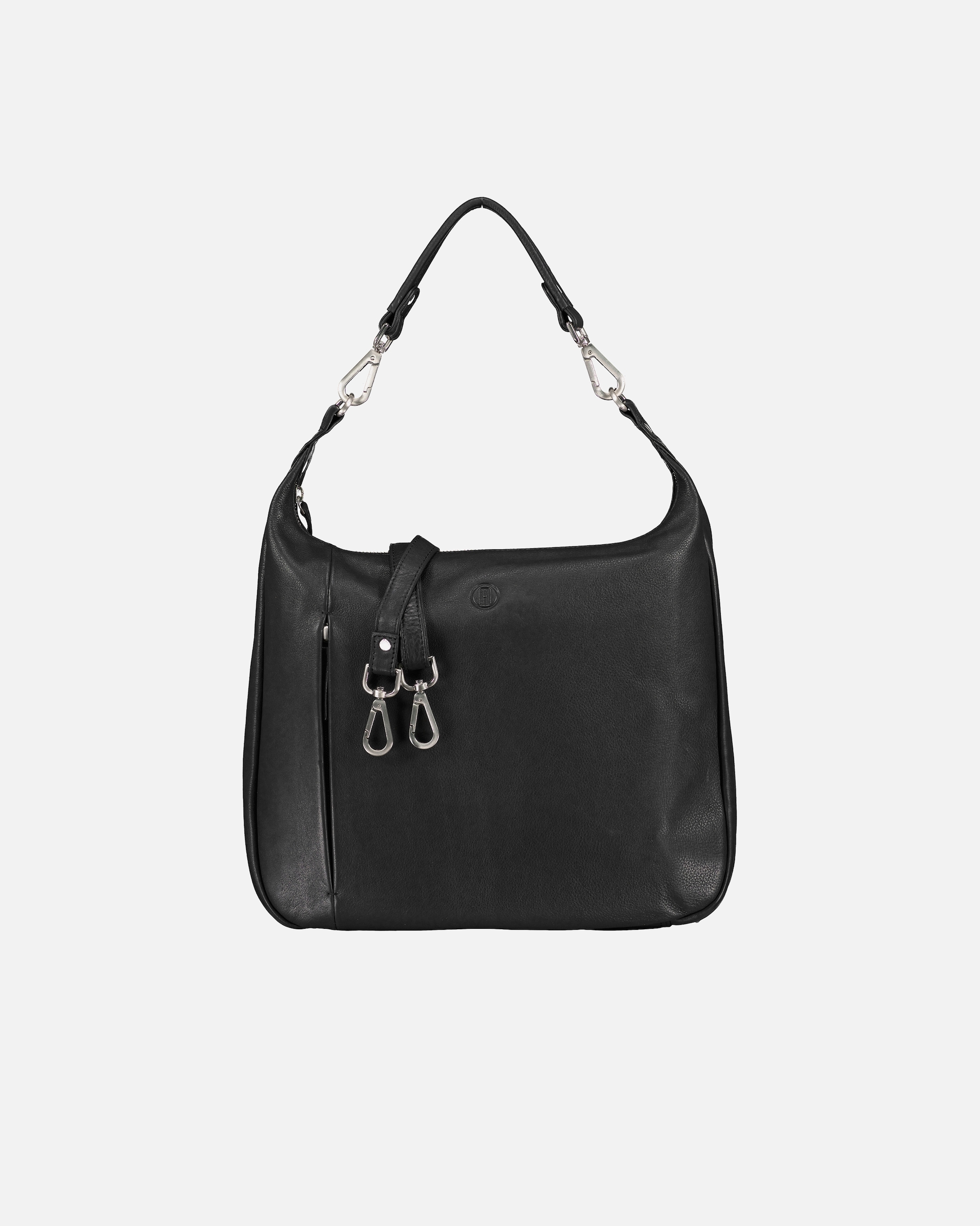 Tasche für Weiblich Hausfelder Manufaktur Beuteltasche Nappa Schwarz