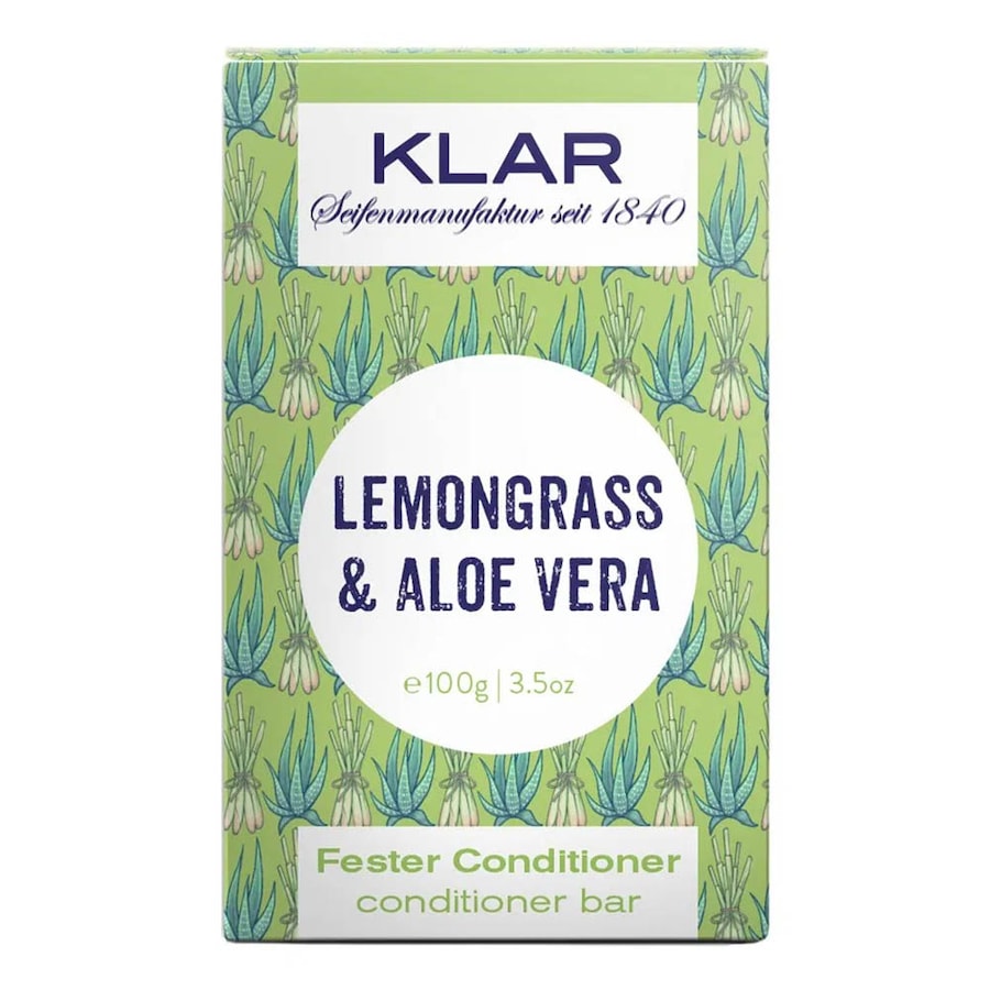 Klar Seifen Fester Conditioner - Lemongrass & Aloe Vera 100 g