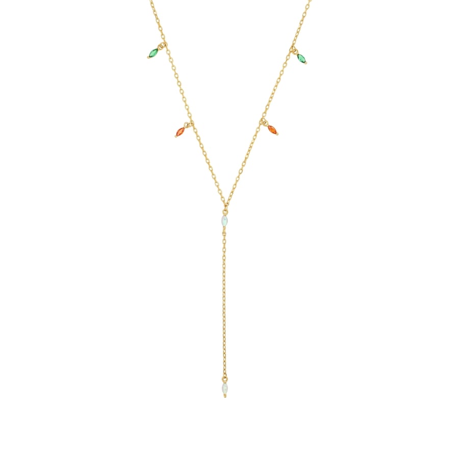 amor Kette mit Anhänger Grün Damen