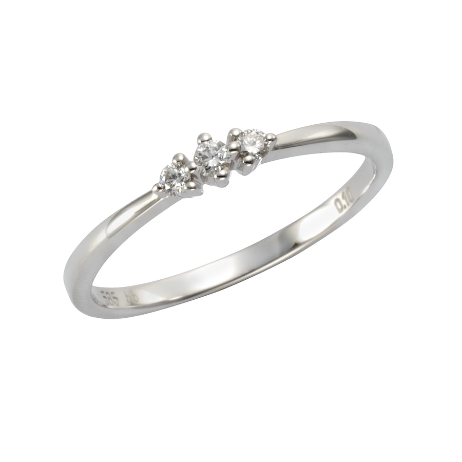 Orolino Ring 585/- Gold Brillant weiß 0,10ct. 056 (17,8) Damen