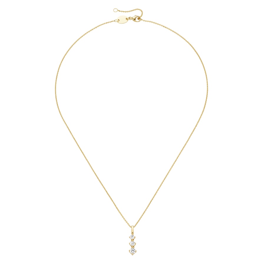 Smart Jewel Kette Anhänger mit Zirkonia, Silber 925 Gold