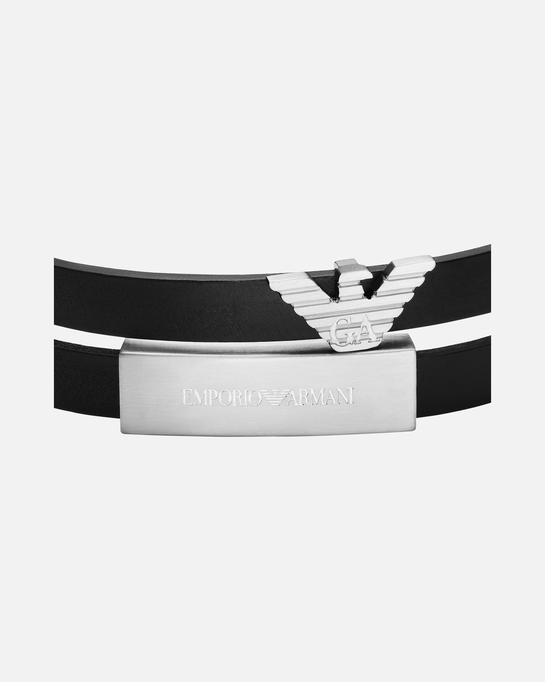 Armband für Männlich Emporio Armani Armband Leder, Edelstahl One Size