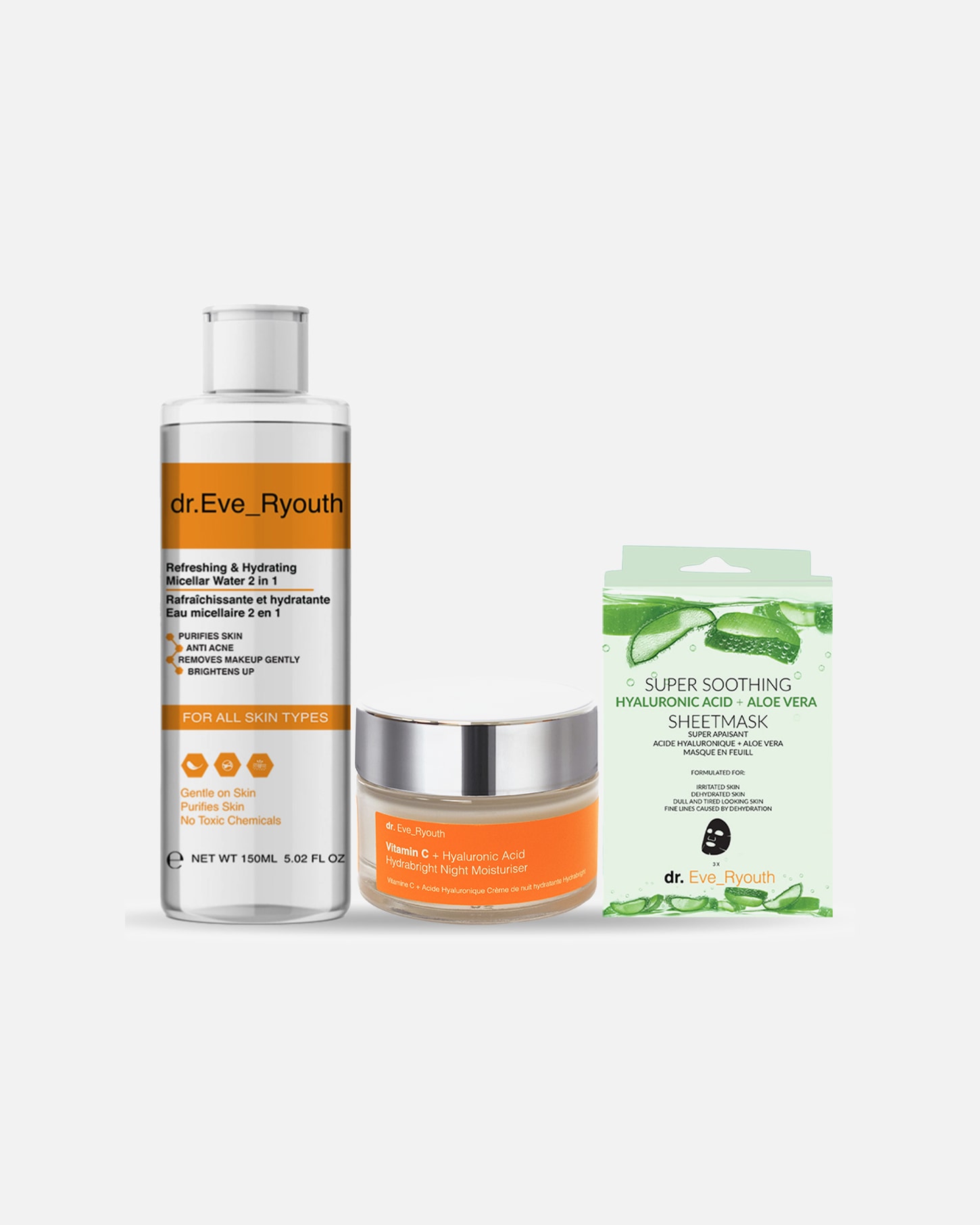 Gesichtspflegeset für Weiblich Dr. Eve_Ryouth Mizellen Maske Set 1 Stück