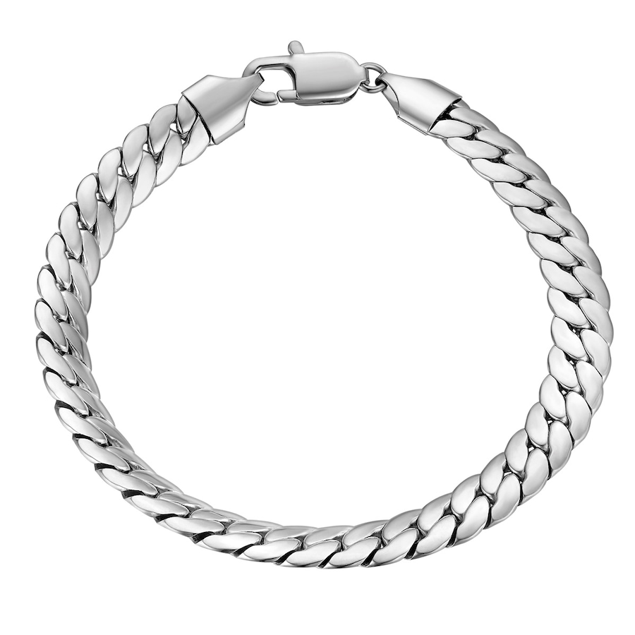 True Rebels Armband aus Edelstahl in silber 21 cm Herren