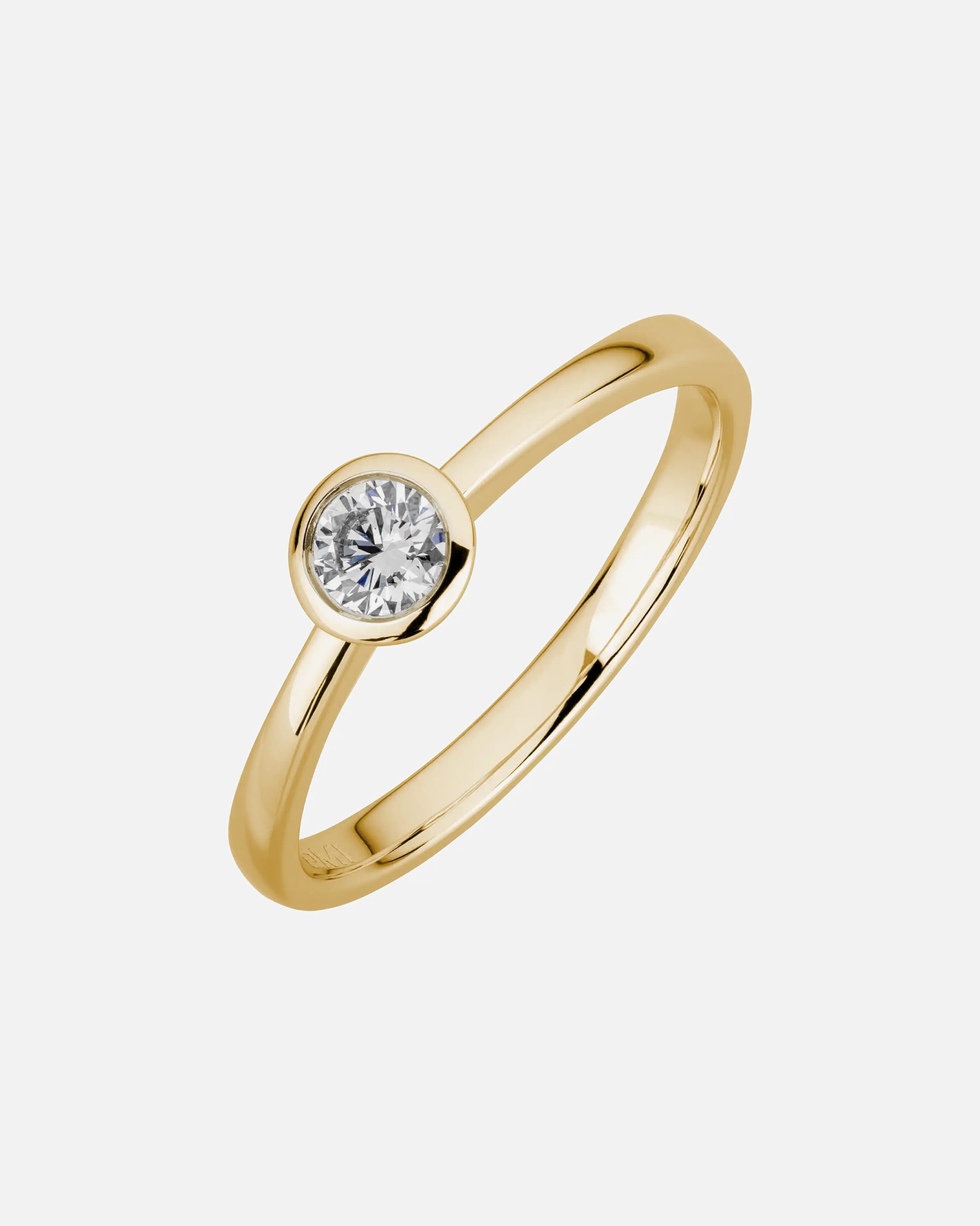 Ring für Weiblich Lyomi Default Brand Line Ring 585/- Gold Diamant Lab Grown weiß 0,20ct. 060 (19,1)