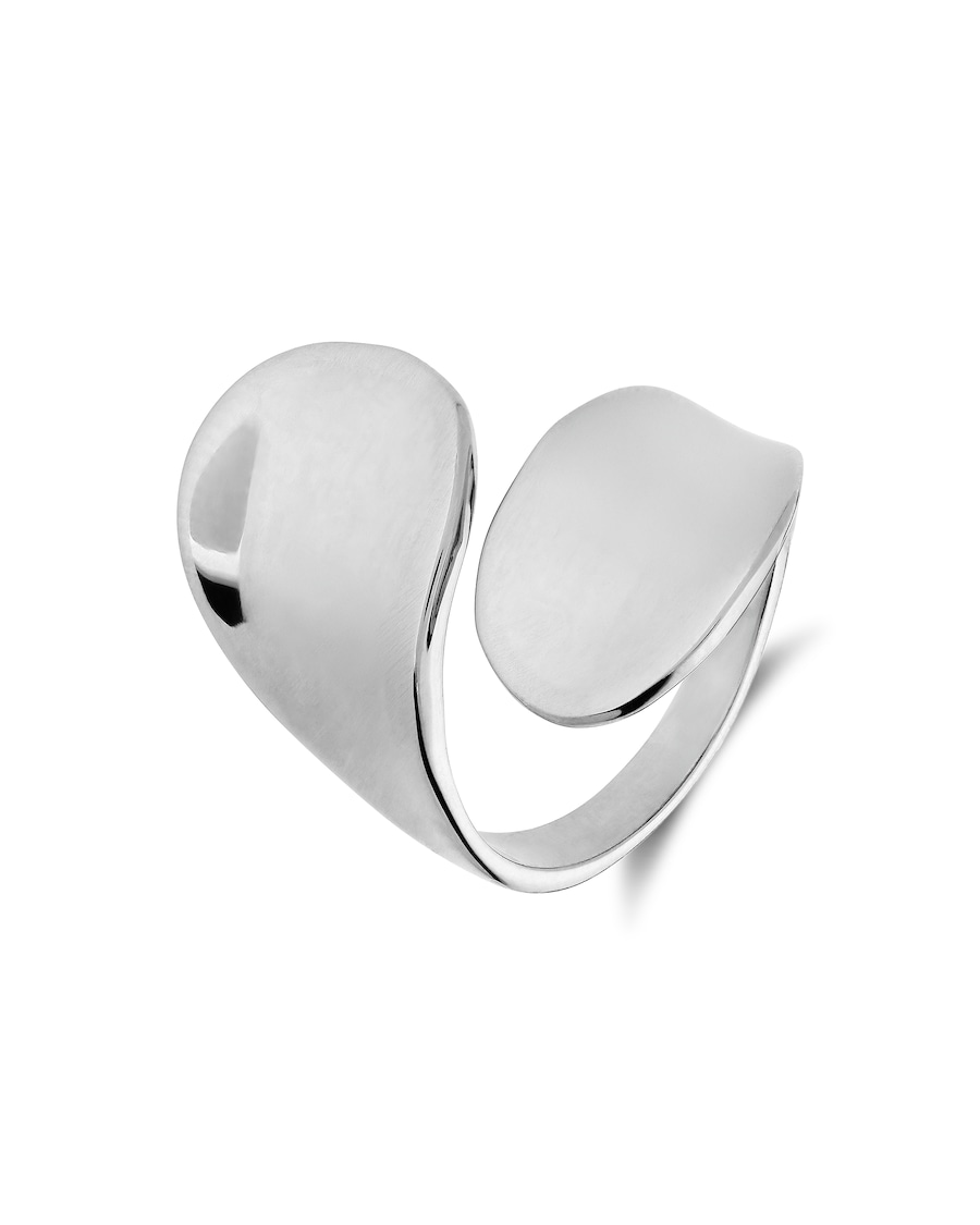 Lucardi Ring 925 Silber - Silberfarbig 60mm Damen