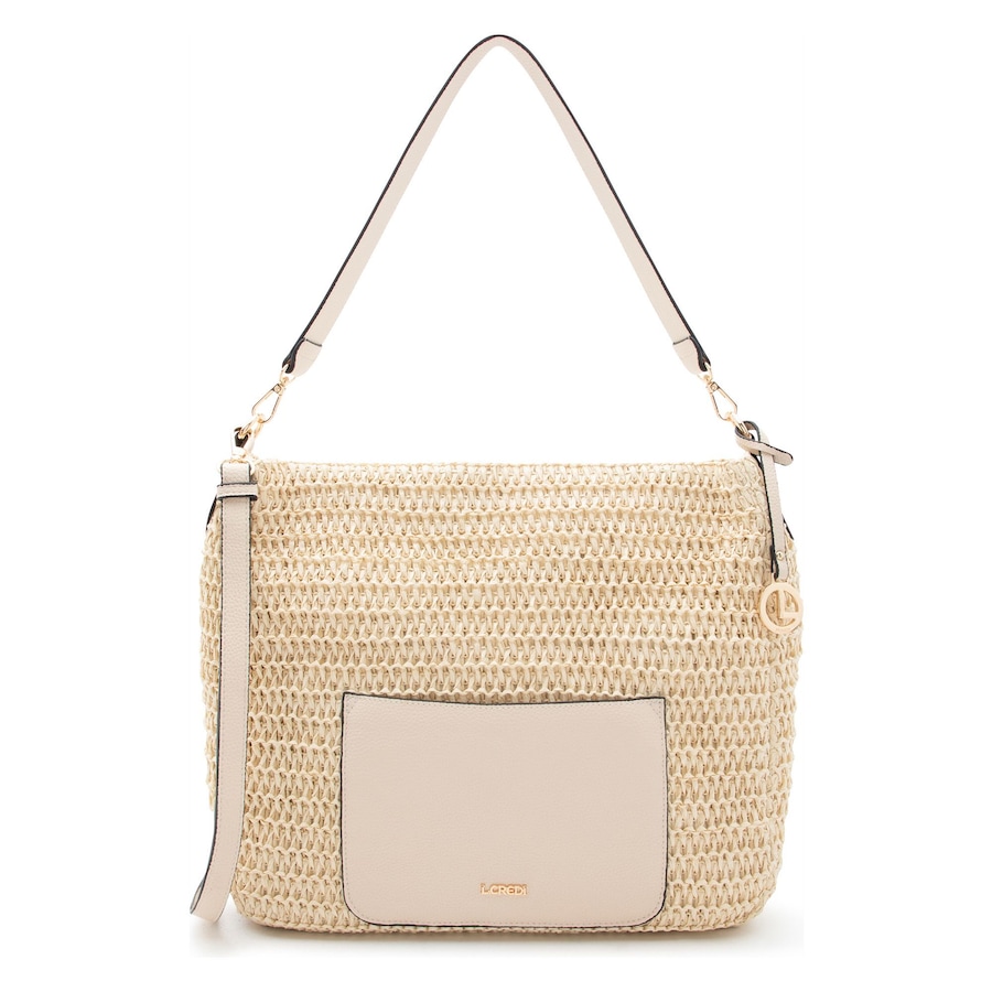 L.CREDI Ramina Schultertasche white sand Grau Damen