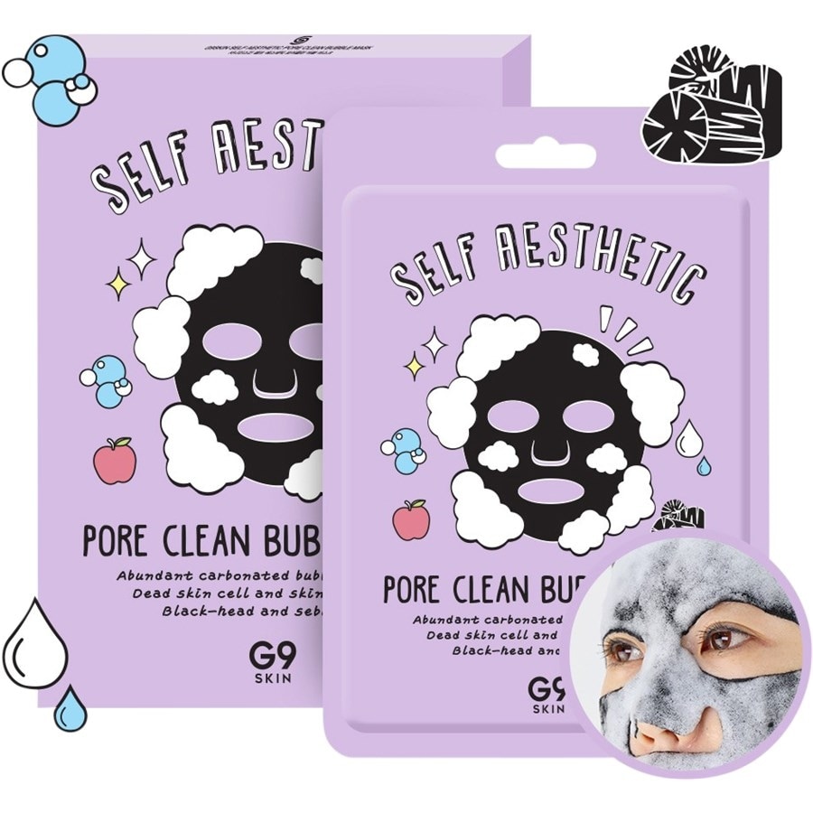 G9 Skin Self Aestetic Pore Clean Bubble Mask 23 ml Damen