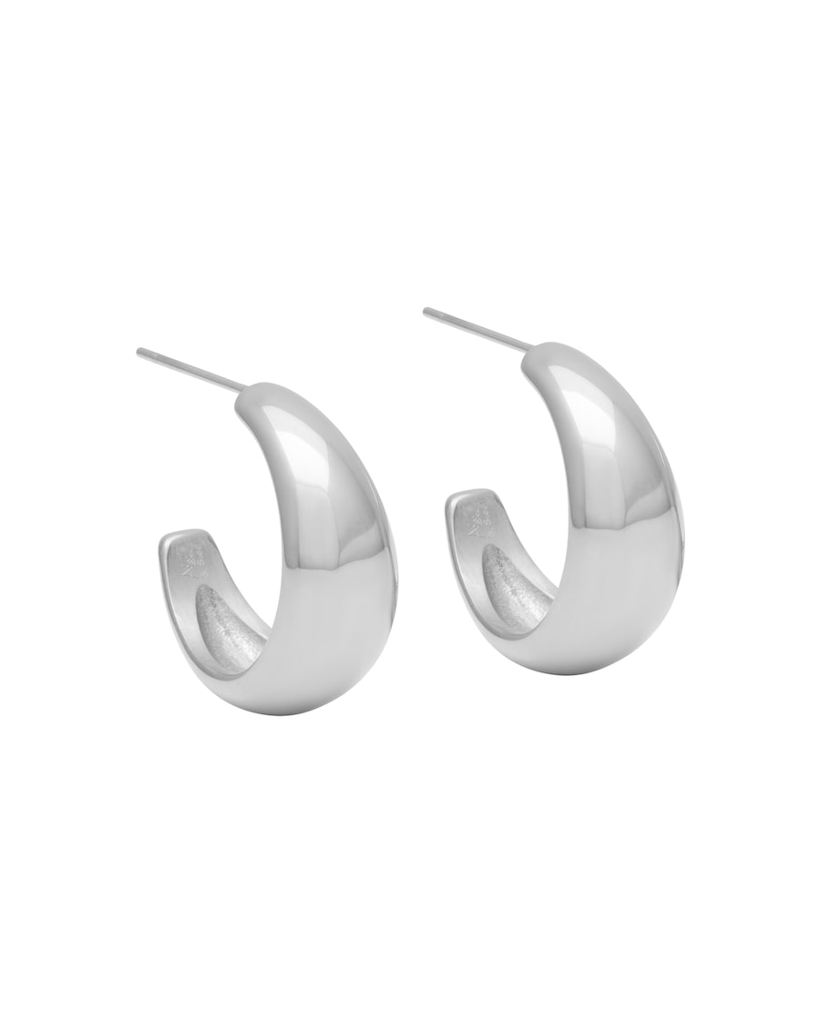 A&C Oslo – Nordic Design Jewellery Ohrhänger 'Steel - Soft Coll' silver Grau Damen