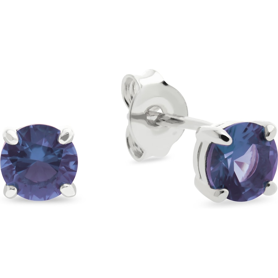 CHRIST Ohrstecker 925er Silber, recycelt blau, silber Damen