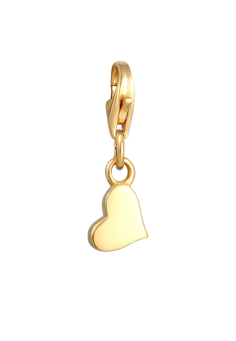Nenalina Herz Anhänger Liebe 925 Silber goldfarben Damen