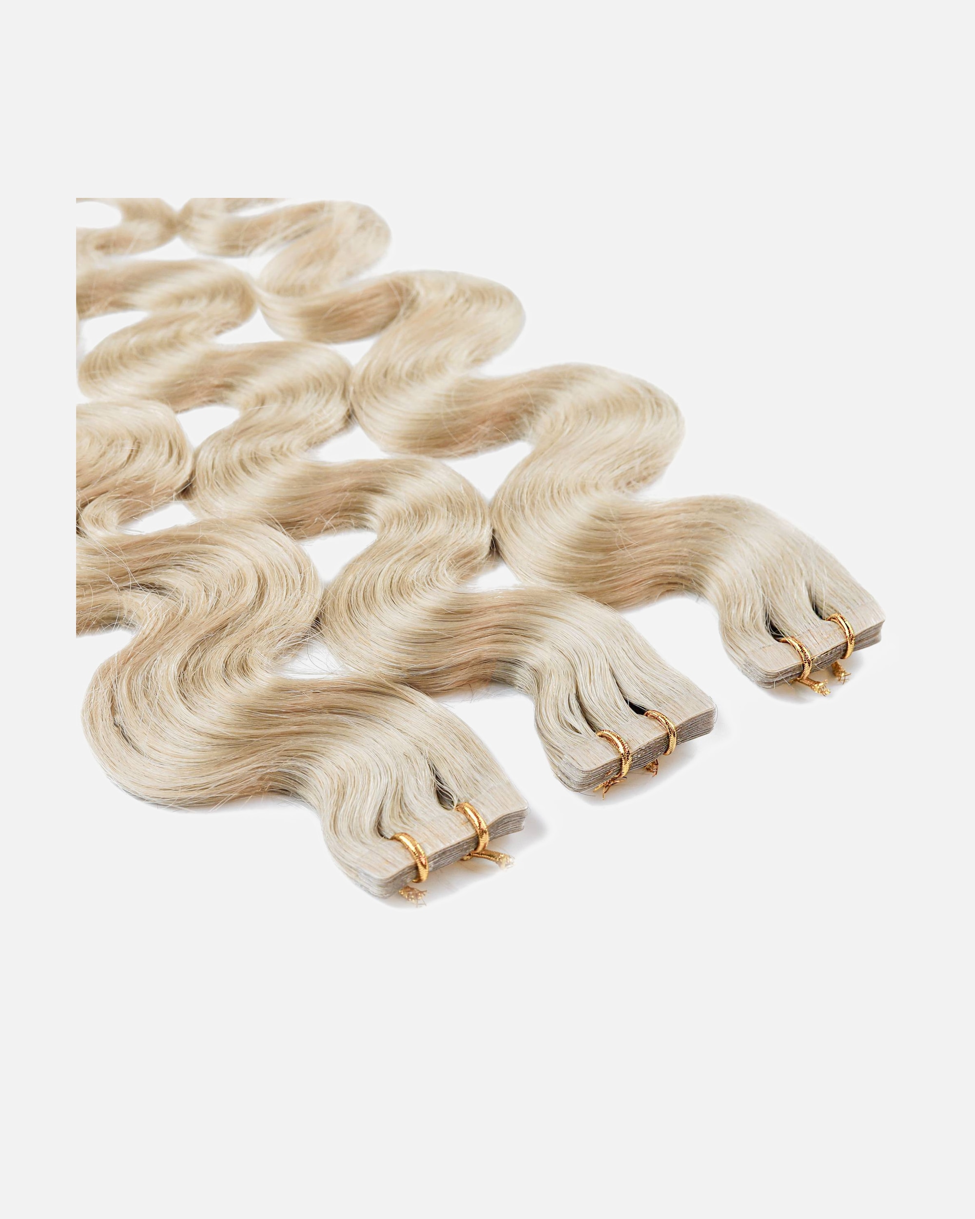 Extensions für Weiblich hair2heart Tape Extensions Echthaar #10/1 Hell-Lichtblond Asch 60cm