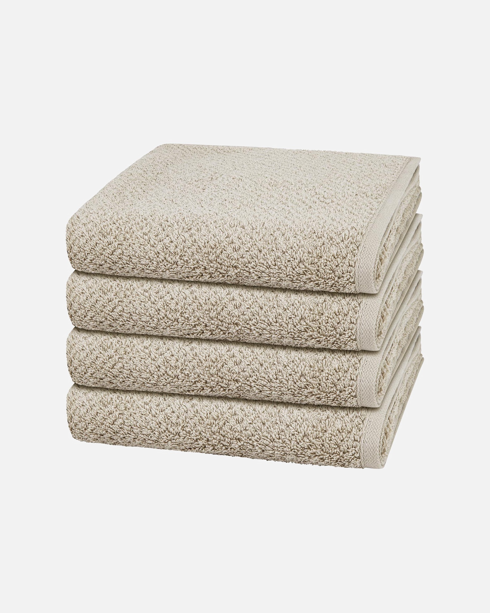 Handtuch für Unisex Cawö Handtuch-Set Pure (4er Set) Kreide