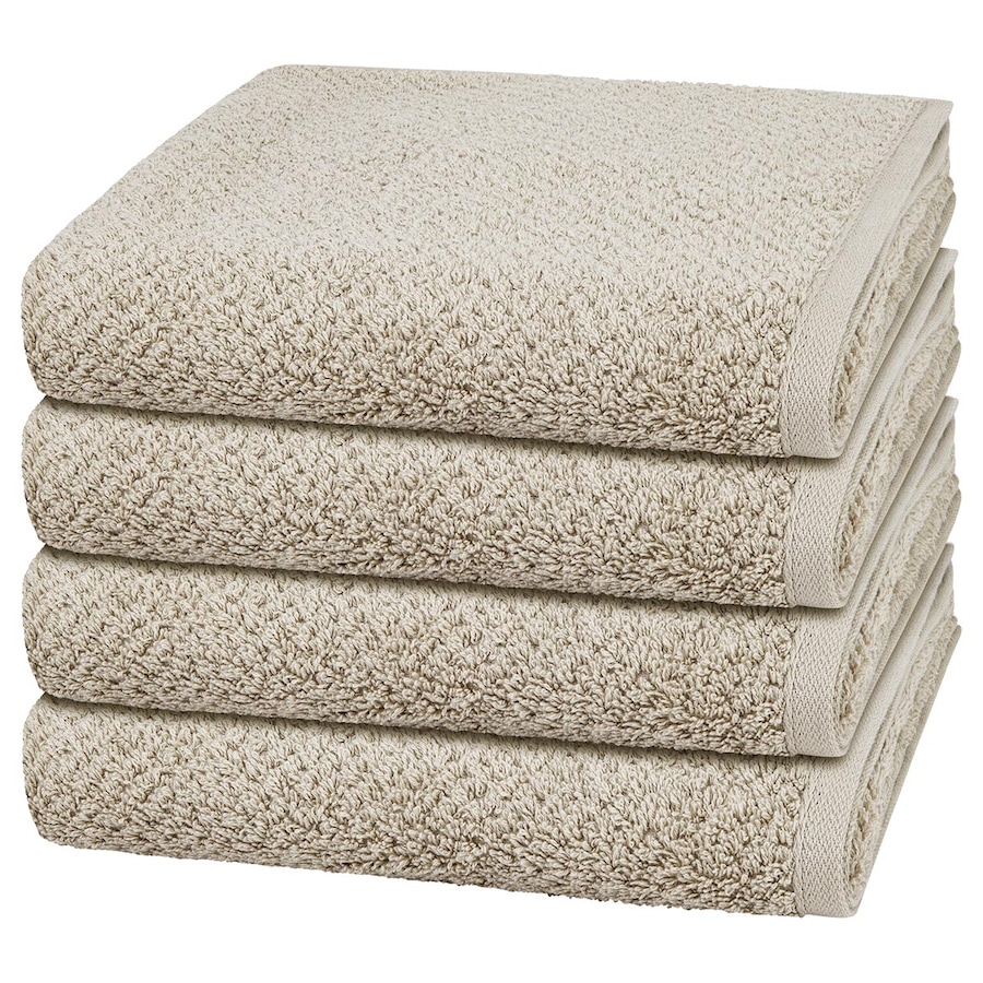 Cawö Handtuch-Set Pure (4er Set) Kreide Grau