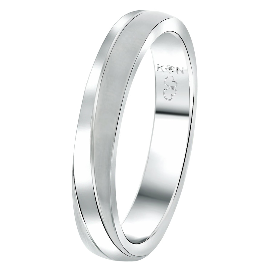 Lucardi Ringe 'Sydney' Stahl - silbern 60mm Herren