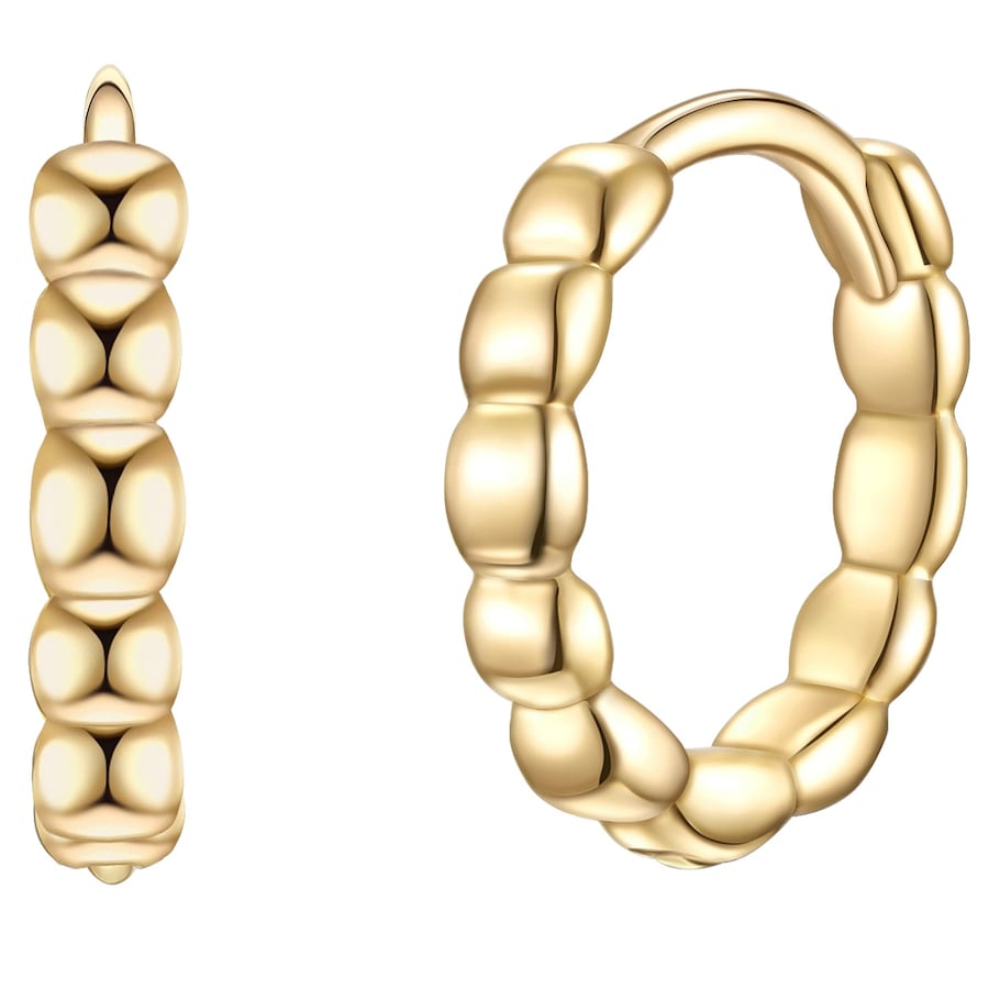 Glanzstücke München Creolen Sterling Silber in Gelbgold 11,4 mm Damen