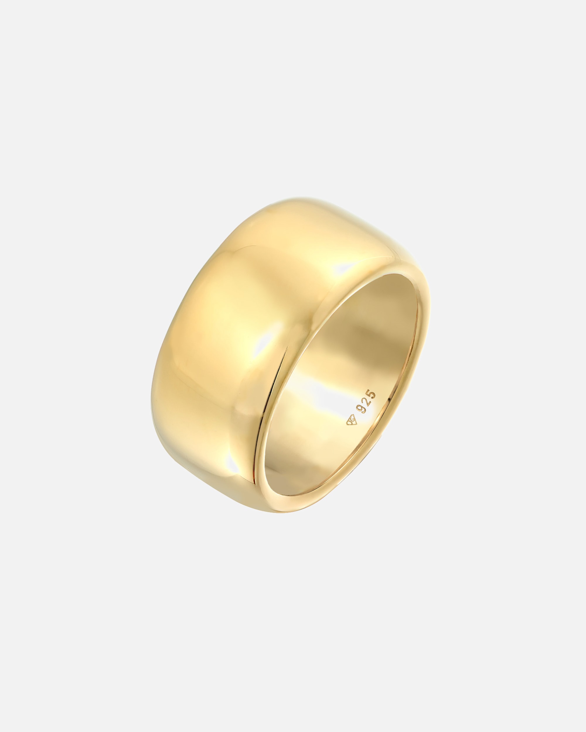 Ring für Weiblich Elli PREMIUM Breit Schlicht Bandring Trend 925 Sterling Silber 52