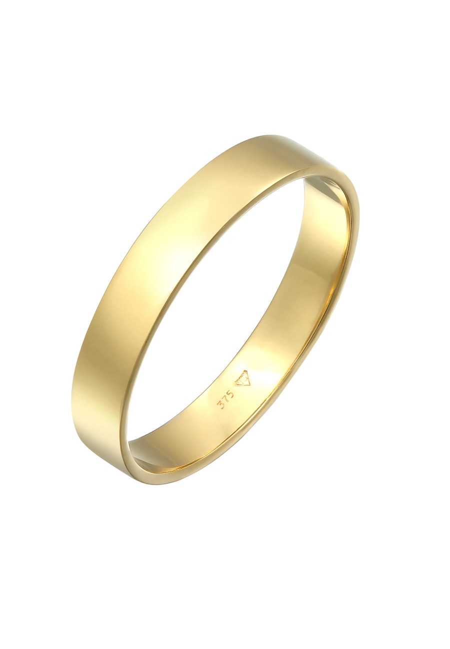 KUZZOI Bandring Herrenring Freundschaftsring 375 Gelbgold 64 Herren