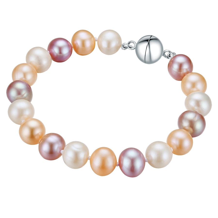 Valero Pearls Armband 925er Silber, Perle 19 cm Damen