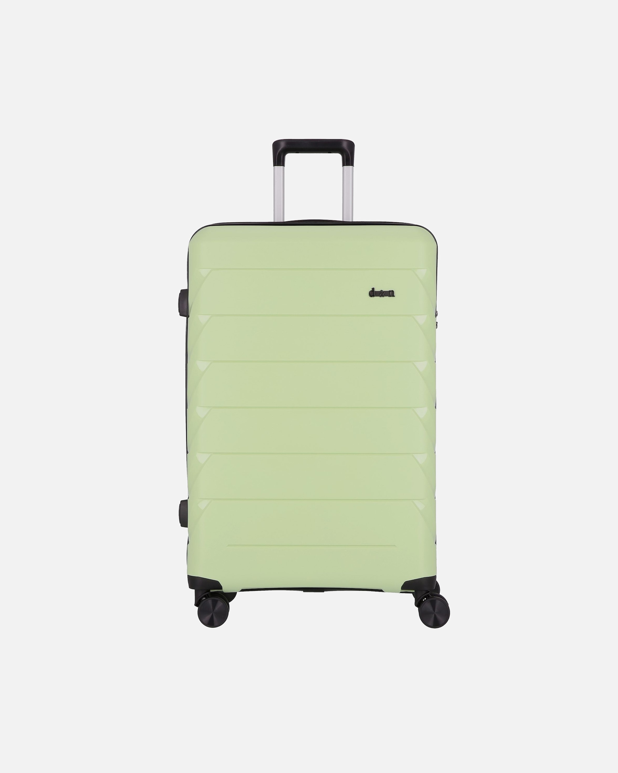 Koffer für Männlich d & n Travel Line 4100 4 Rollen Trolley L 74 cm lime green