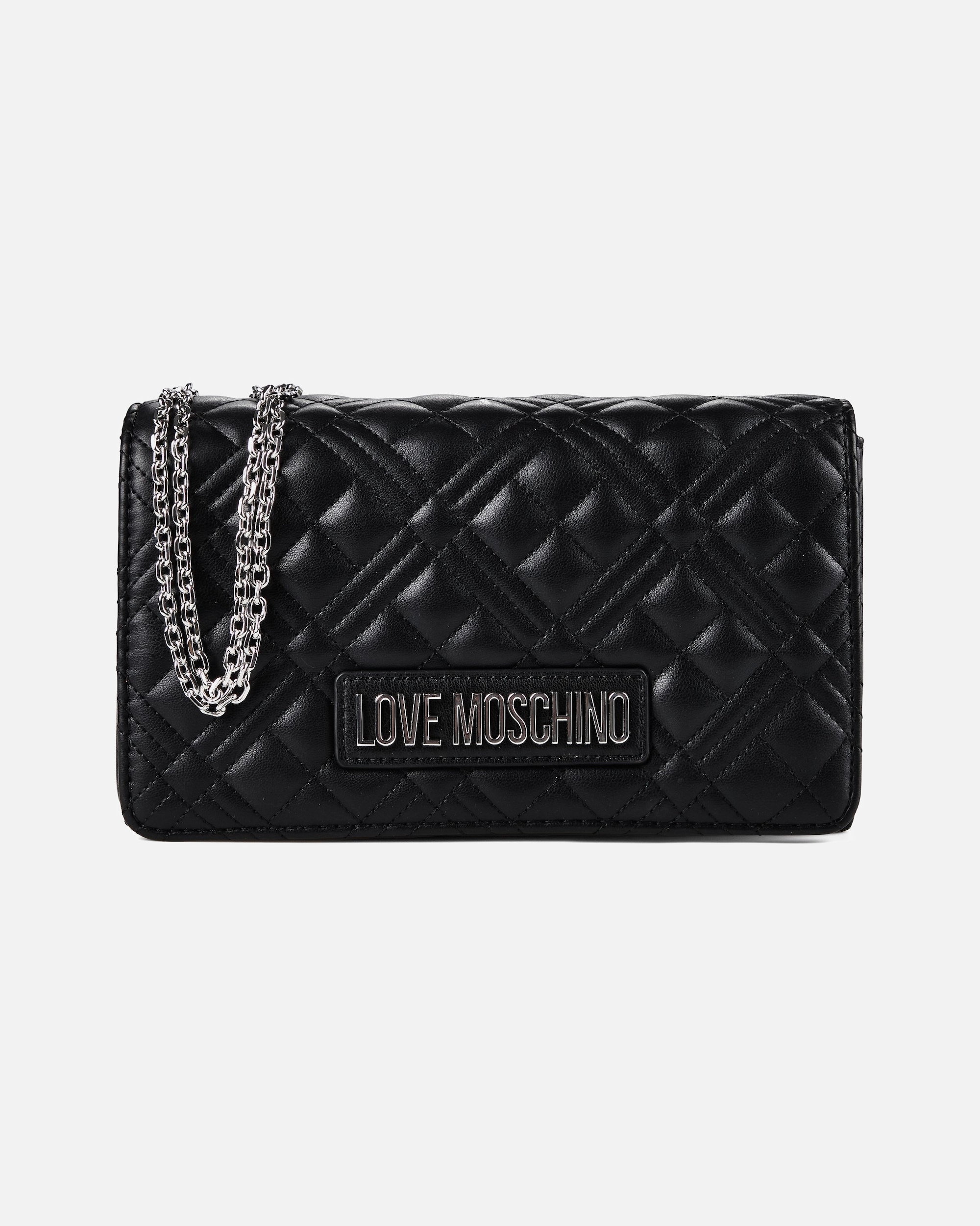 Tasche für Weiblich Love Moschino Umhängetasche nero-silber
