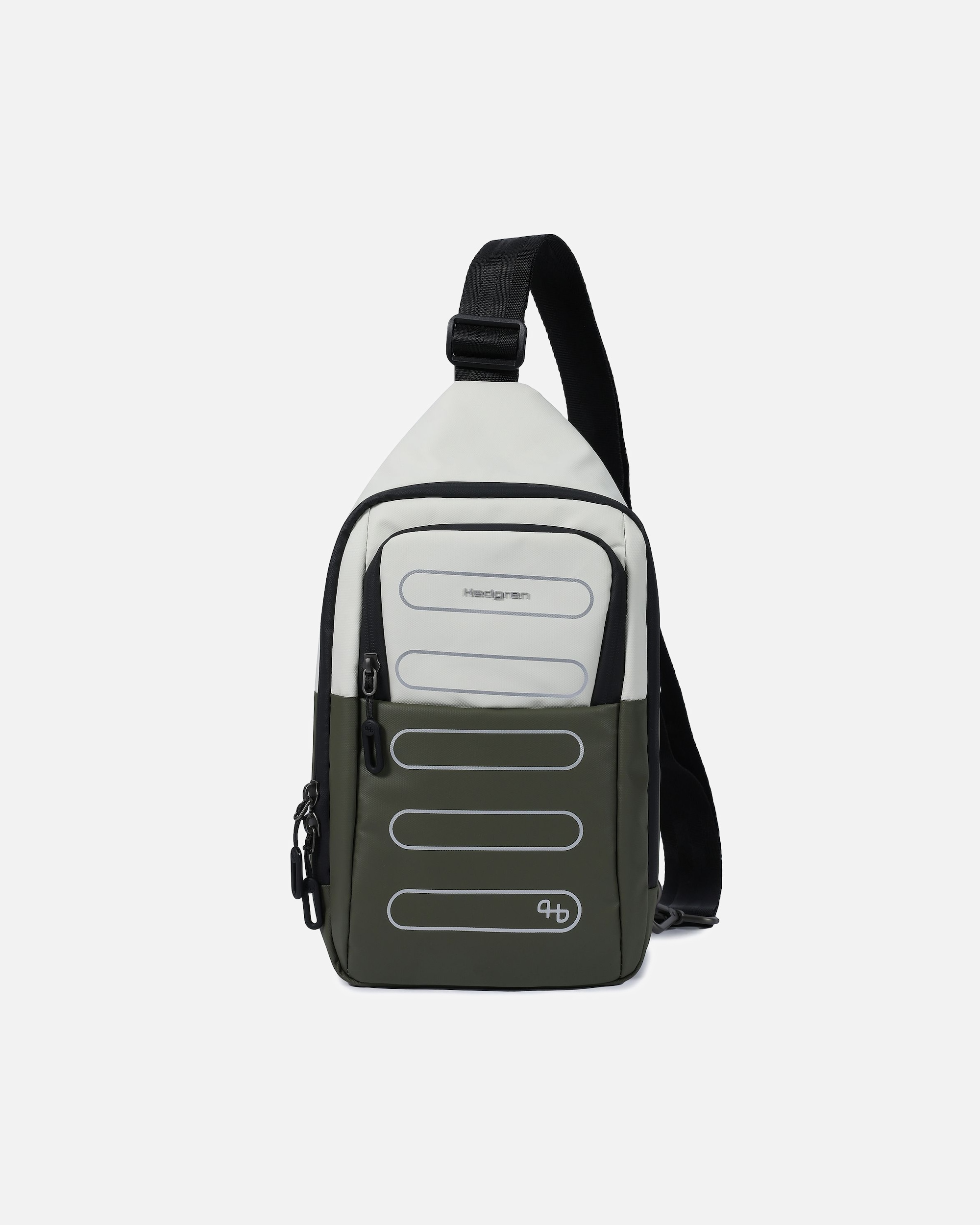 Tasche für Männlich Hedgren Comby Performance Sling P Sling Bag RFID Schutz 33 cm vaporous grey-olive