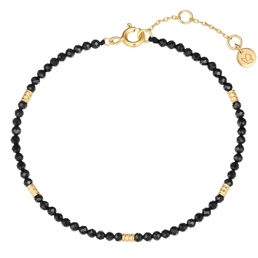 Glanzstücke München Armband aus Sterling Silber in gelbgold mit Spinell 17,0 cm Basislänge + 3,0 Verlängerung Damen