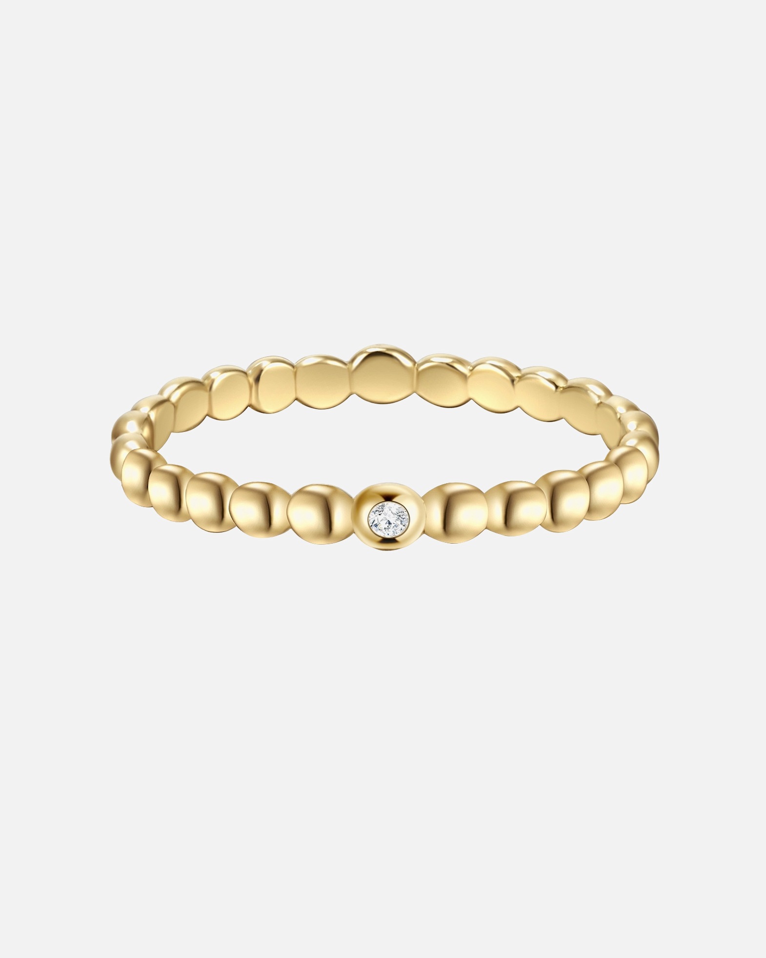 Ring für Weiblich Glanzstücke München Ring aus Sterling Silber in gelbgold mit Zirkonia 48