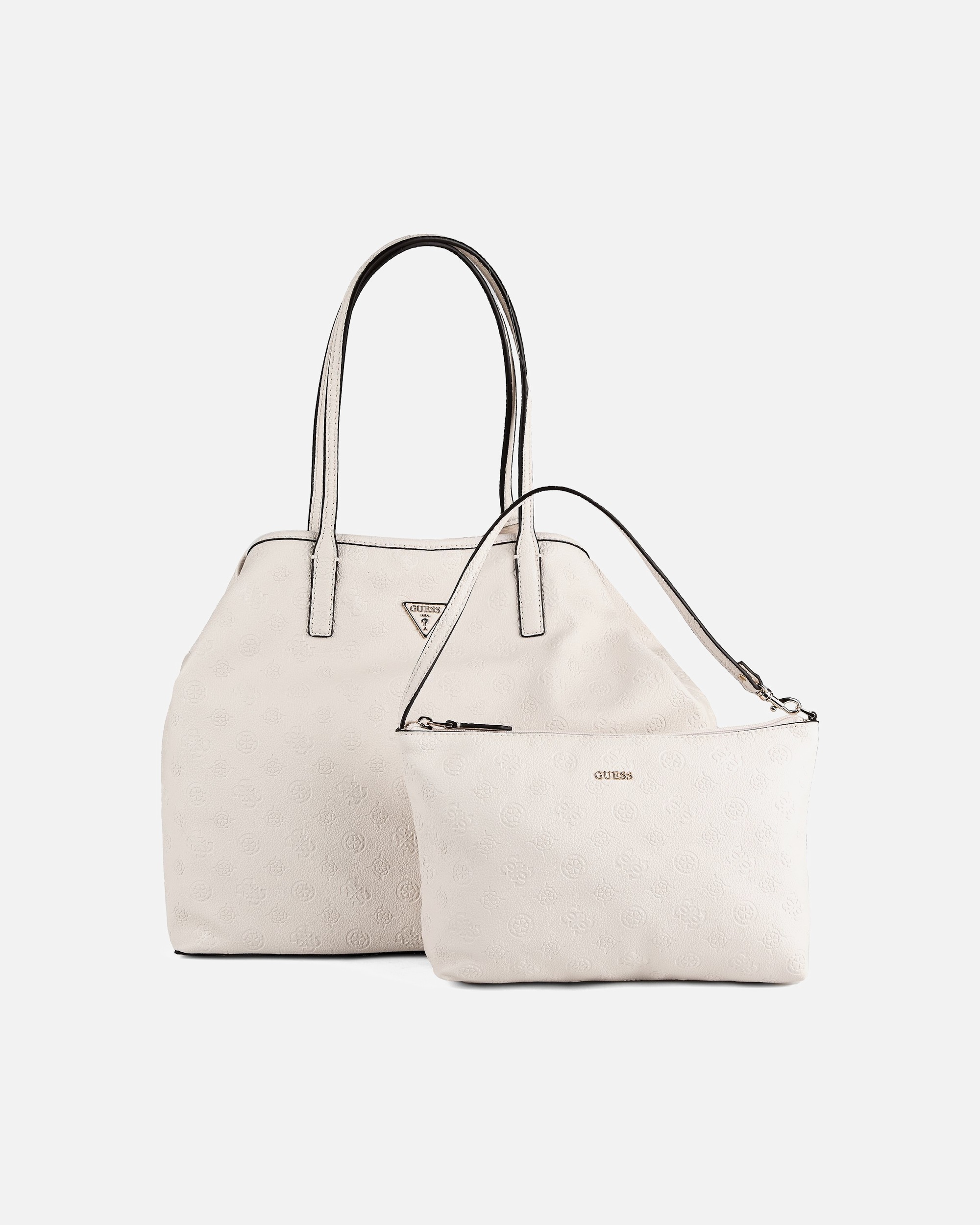 Tasche für Weiblich Guess Victtoria Schultertasche stone logo