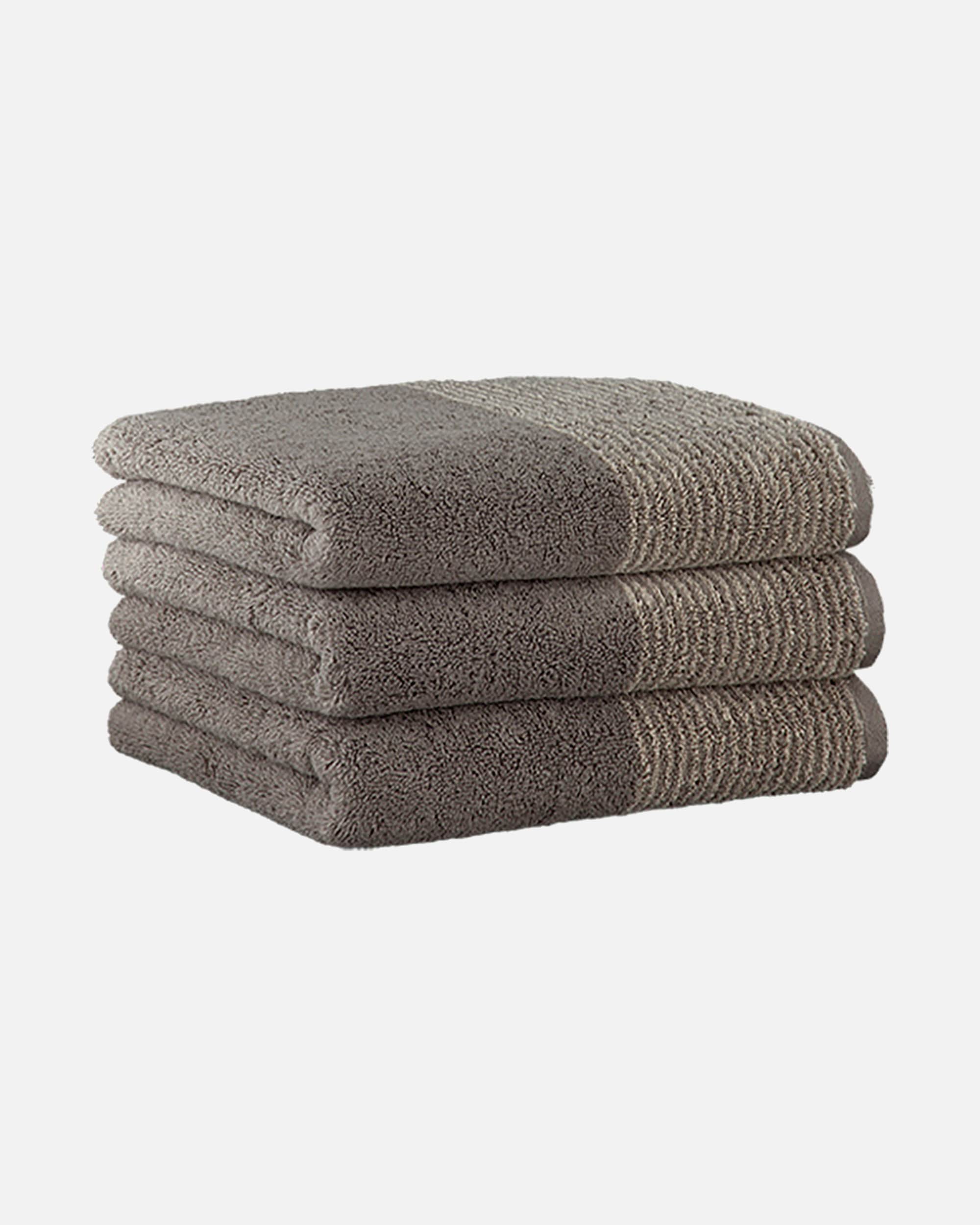 Handtuch für Unisex Cawö Handtuch 3er Pack 'Luxury Home Two-Tone' Graphit