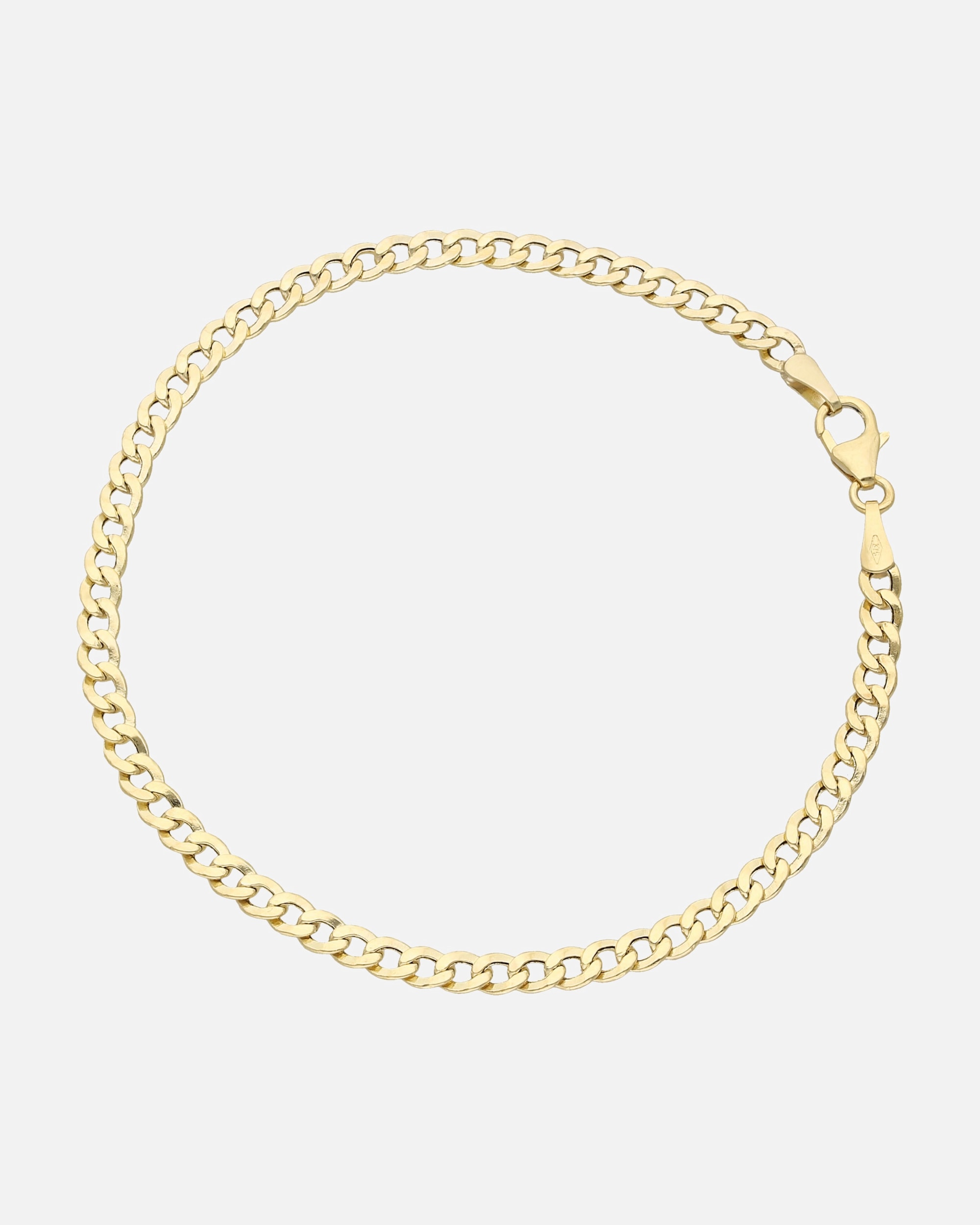 Armband für Weiblich Luigi Merano Armband Panzerkette glanz, Gold 375 21 cm