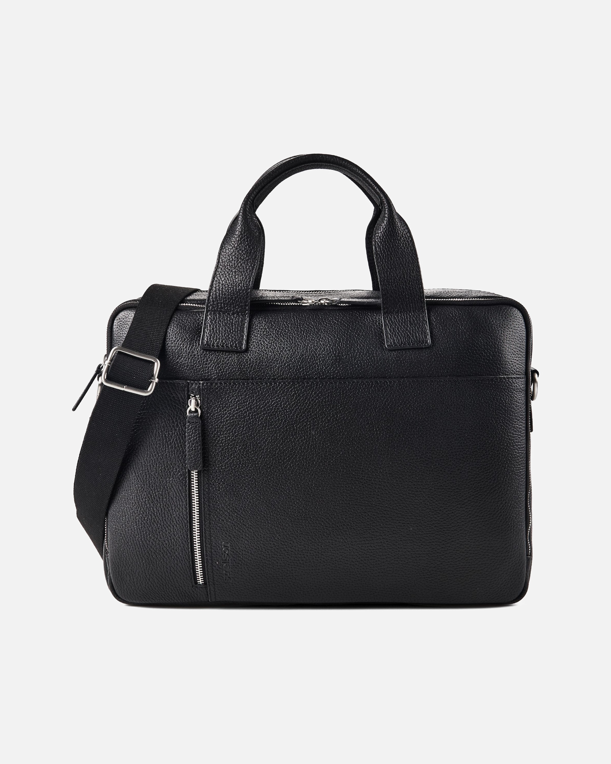 Laptoptasche für Männlich Strellson Kennington Aktentasche Leder 40 cm Laptopfach black