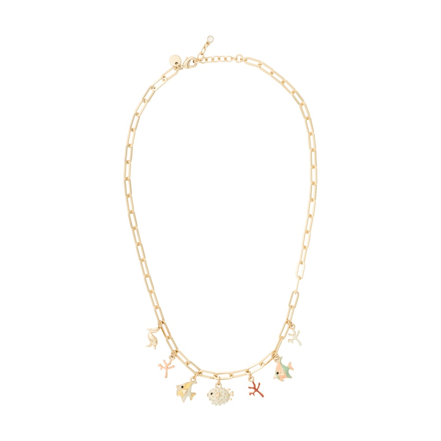 A&C Oslo – Nordic Design Jewellery Statement-Kette 'Aquatic' gold Hellbraun Damen