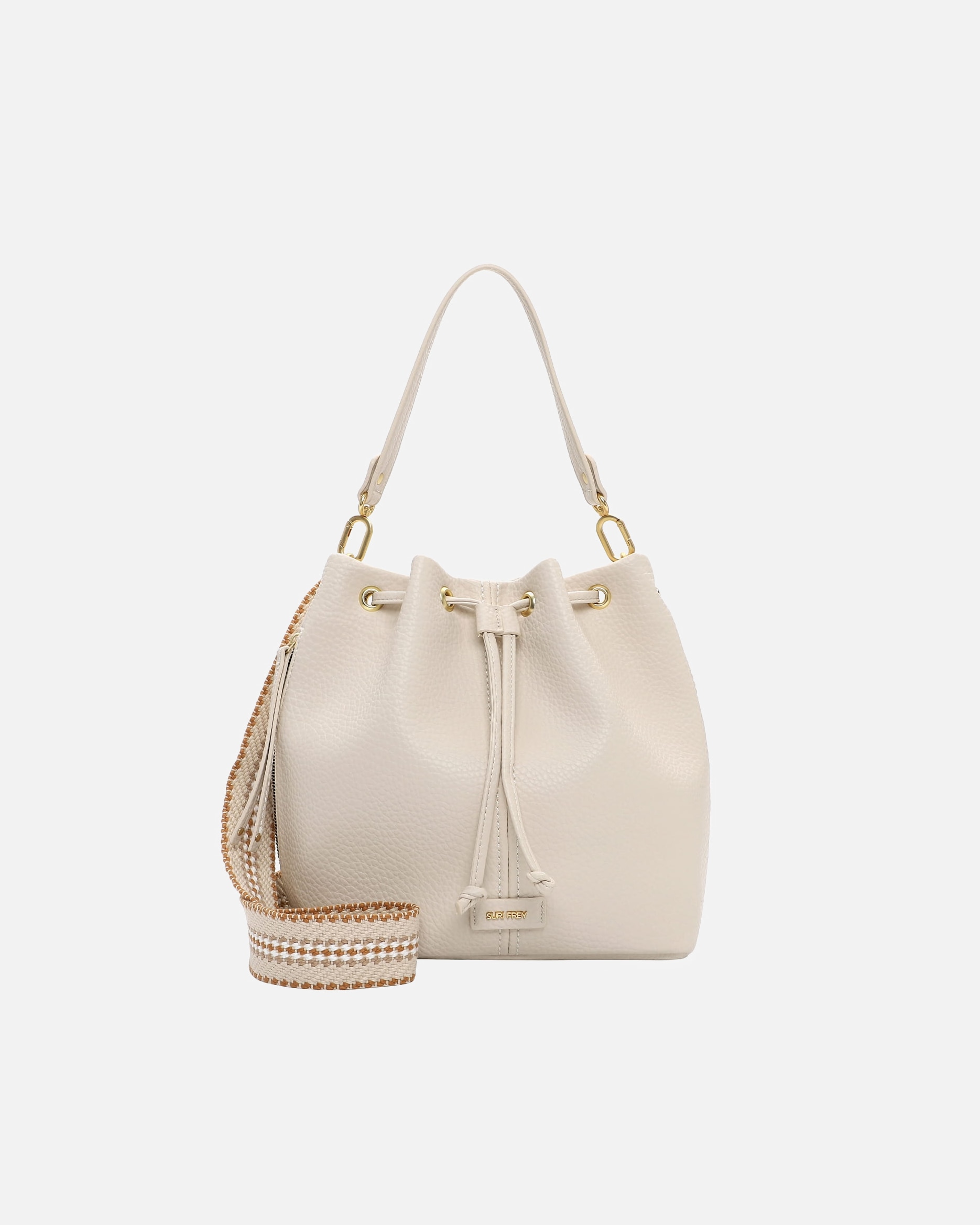 Umhängetasche für Weiblich SURI FREY Beutel SFY Gray Beige