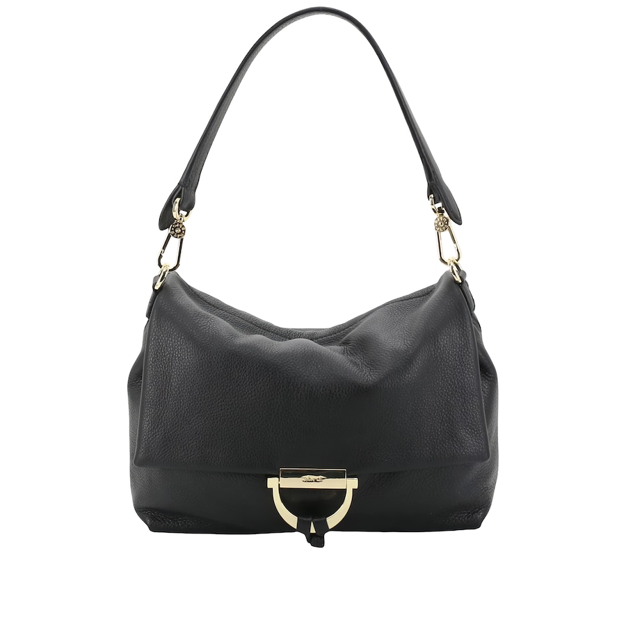 abro Umhängetasche Temi Shoulder Bag Medium Dalia Black Gold Schwarz Damen