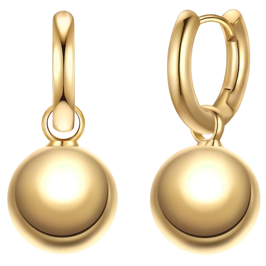 Yokoamii Creolen aus Metall-Legierung in Gelbgold 26,9 mm Damen