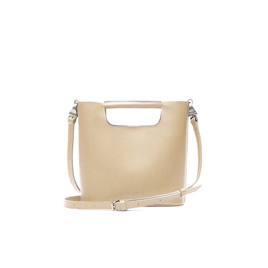 Gretchen Schultertasche Crocus Small Shoulderbag aus italienischem Rindsleder braun