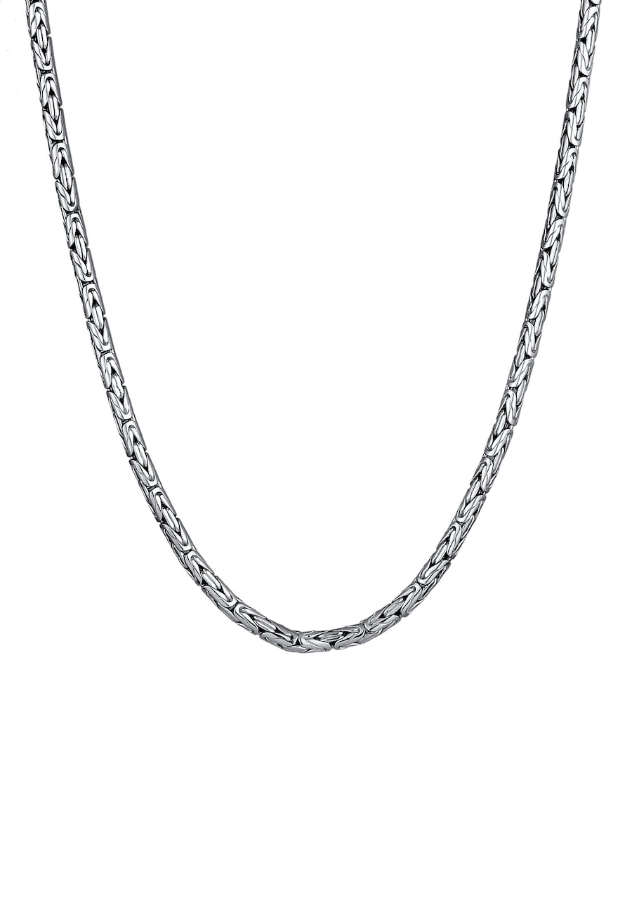 KUZZOI Herren Königskette Oxidiert 925 Sterling Silber 50