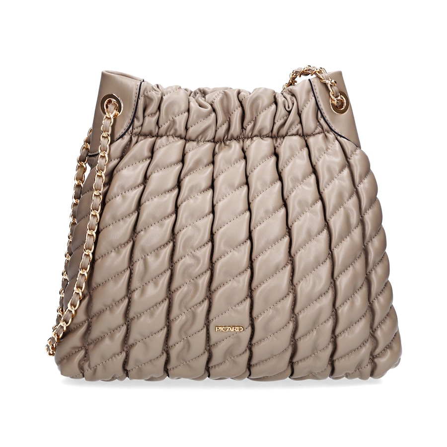 Picard Schultertasche Finesse grau Hellbraun Damen