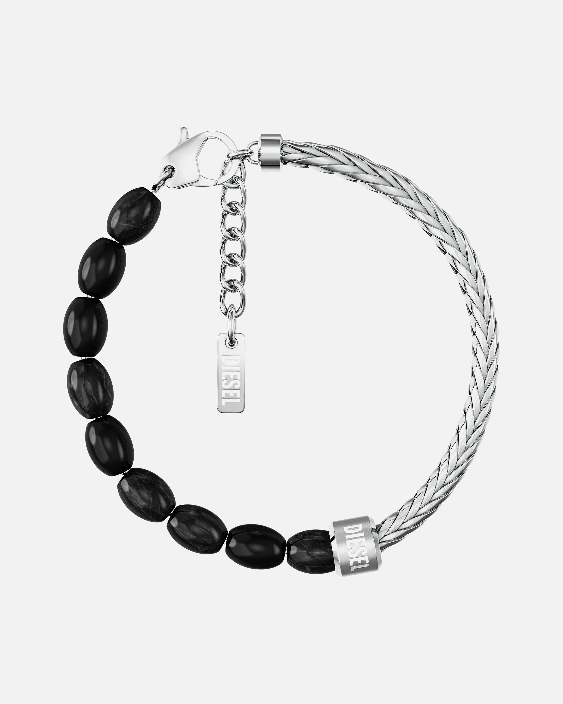 Armband für Weiblich Diesel Armband Edelstahl schwarz, silber