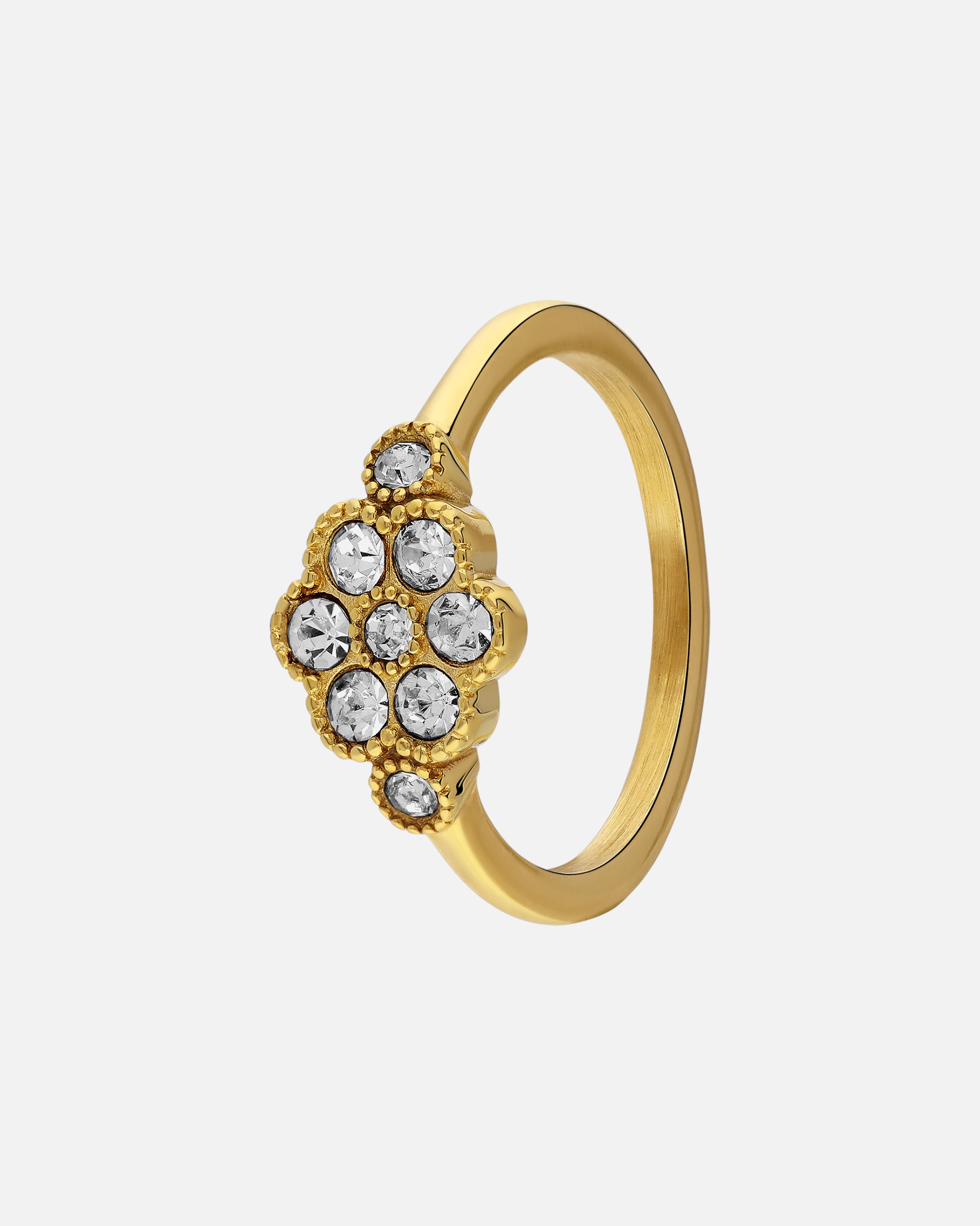 Ring für Weiblich Lucardi Ring Stahl - Gelbgold 50mm
