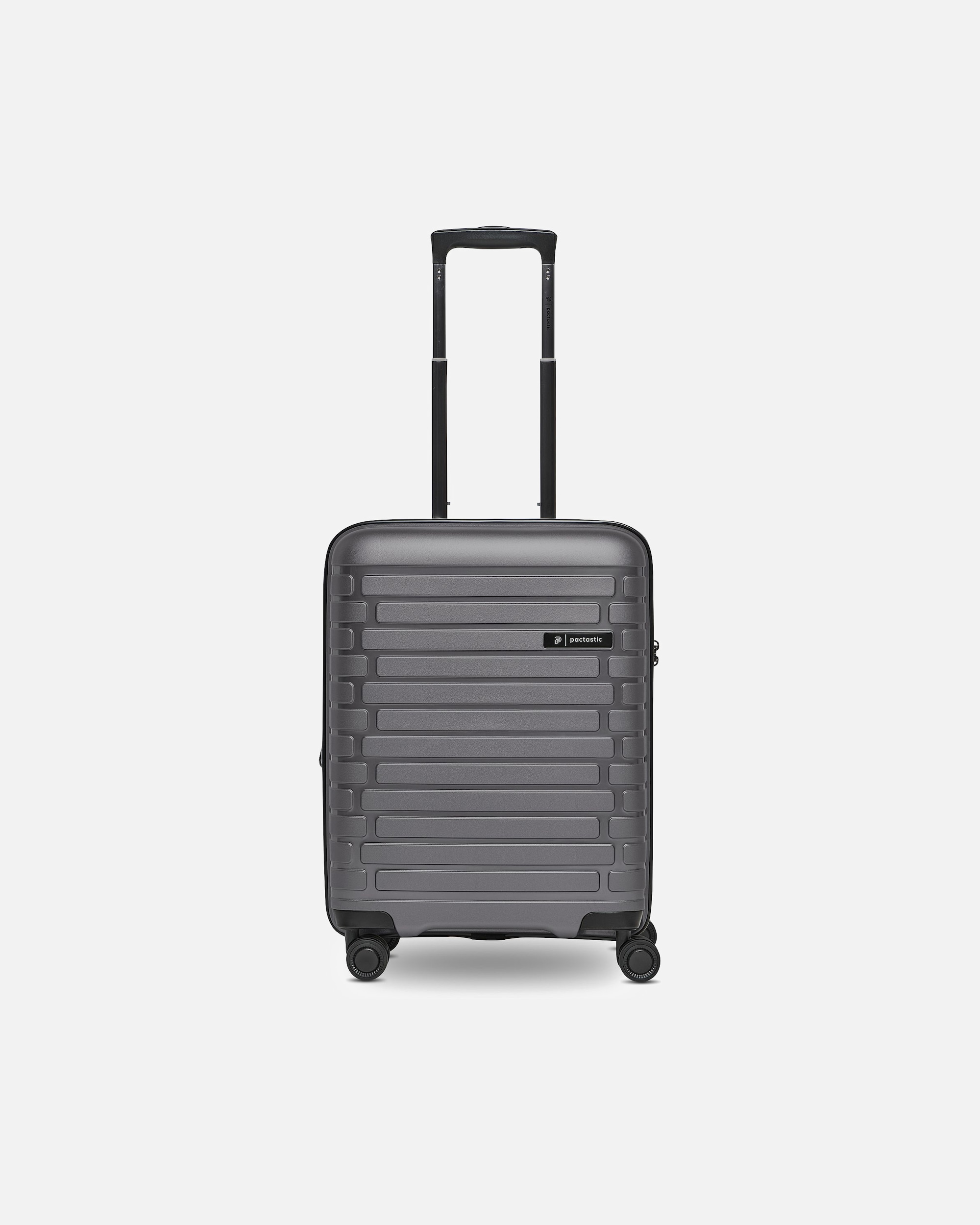 Handgepäckkoffer für Männlich Pactastic Collection 04 THE CABIN + 4 Rollen Kabinentrolley S 55 cm mit Dehnfalte anthracite-metallic